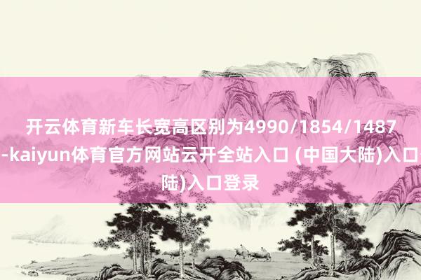 开云体育新车长宽高区别为4990/1854/1487mm-kaiyun体育官方网站云开全站入口 (中国大陆)入口登录