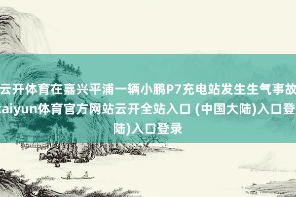 云开体育在嘉兴平浦一辆小鹏P7充电站发生生气事故-kaiyun体育官方网站云开全站入口 (中国大陆)入口登录