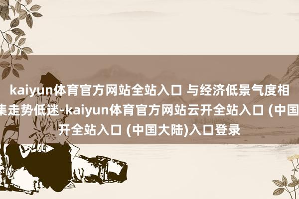 kaiyun体育官方网站全站入口 与经济低景气度相接洽的老本市集走势低迷-kaiyun体育官方网站云开全站入口 (中国大陆)入口登录